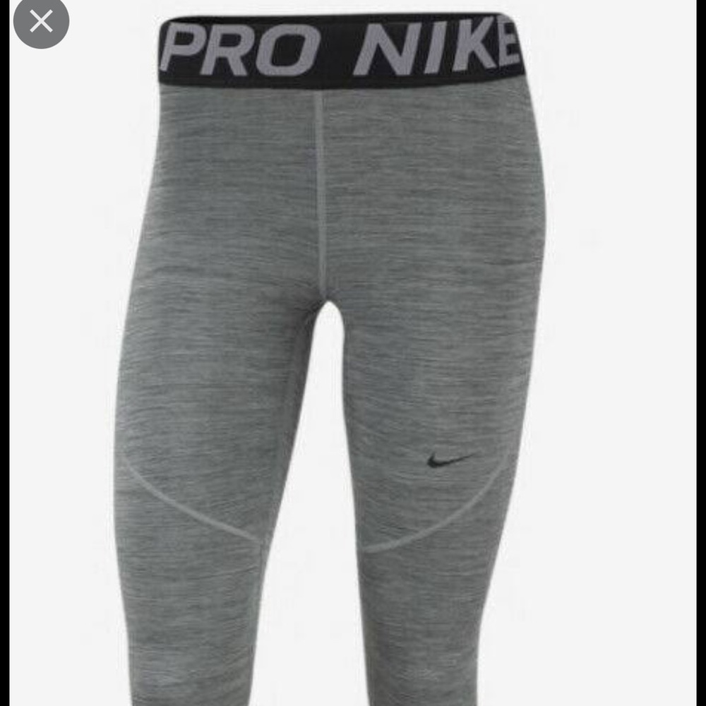 Nike Pro tights with mesh bottom